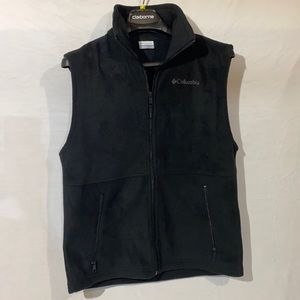 Columbia Black Fleece Vest, Size S